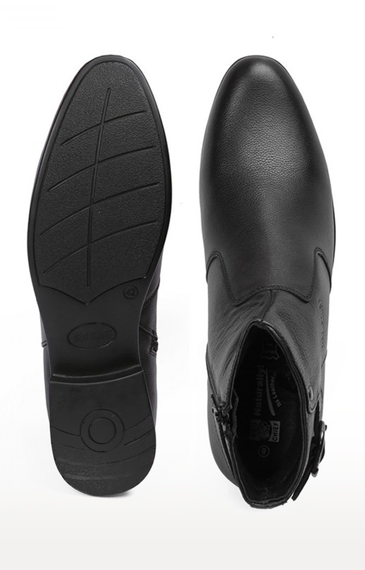 Men's Black Leather Boots