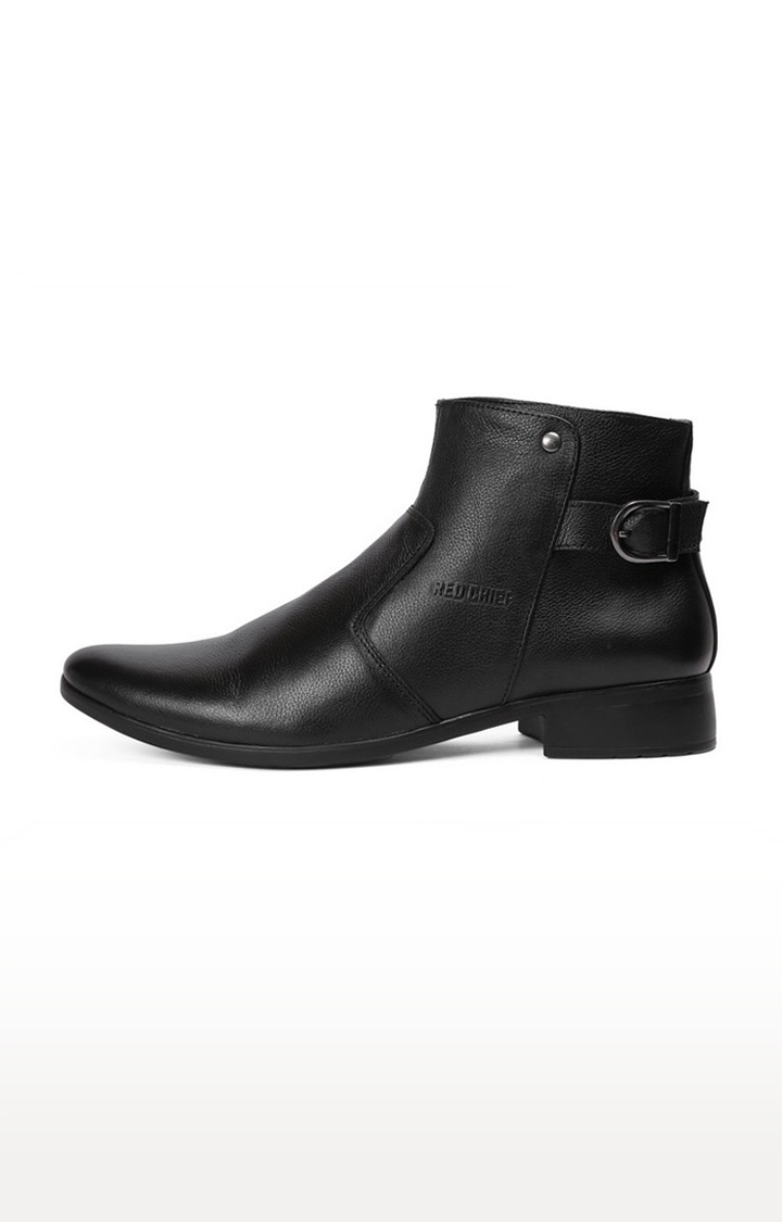 Men's Black Leather Boots