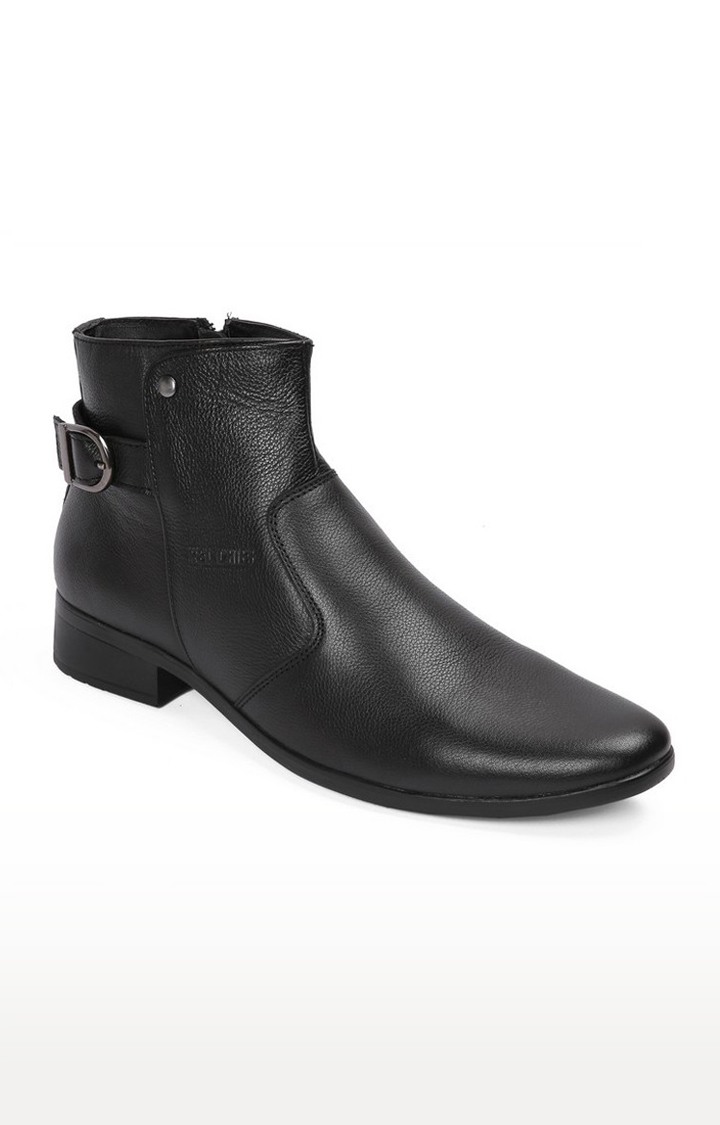 Men's Black Leather Boots