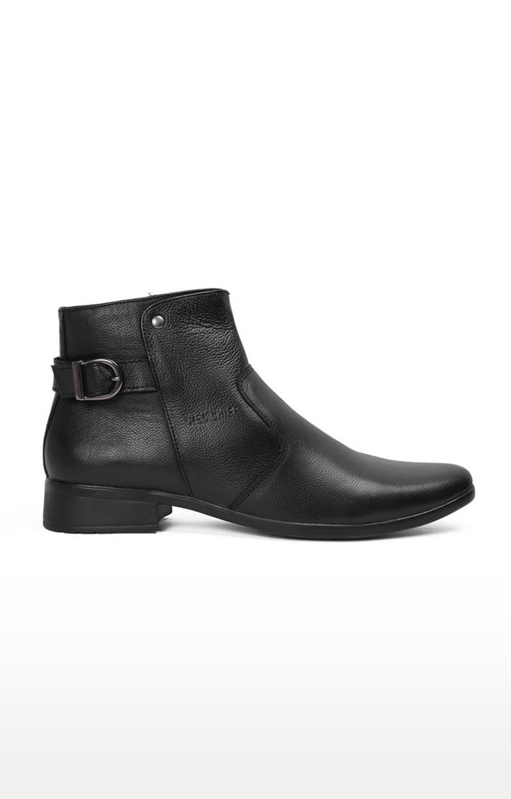 Men's Black Leather Boots