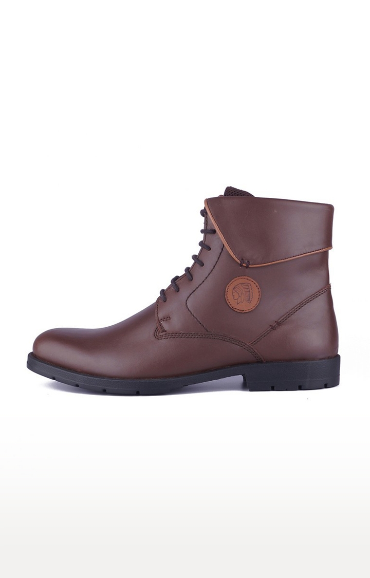 RED CHIEF | Men's Brown Leather Boots 2