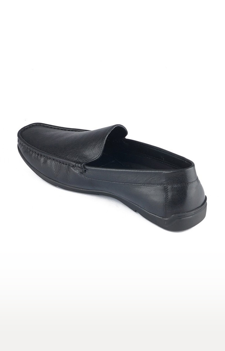RED CHIEF | Men's Black Leather Loafers 3