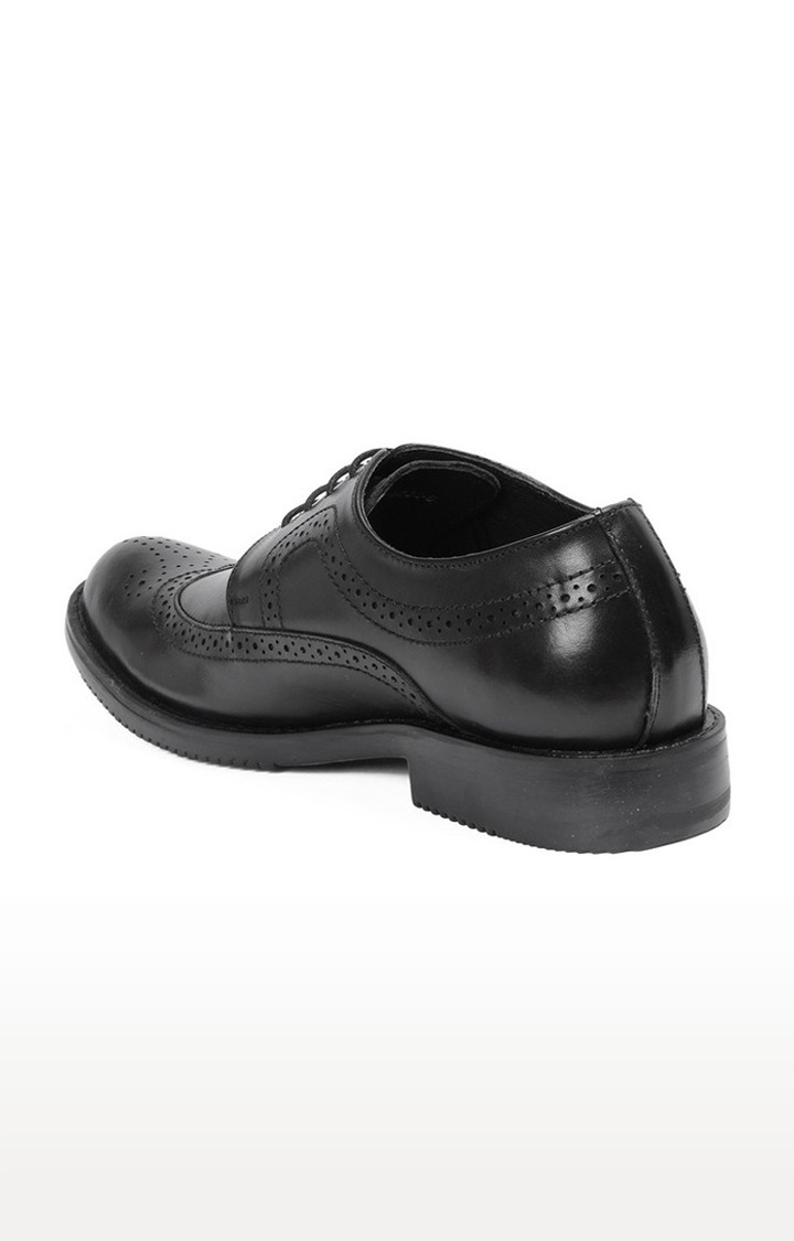 Men's Black Leather Derby Shoes