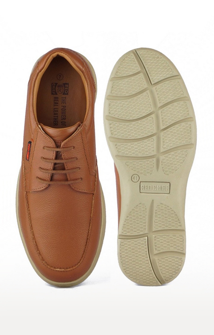 RED CHIEF | Men's Tan Casual Lace-ups 3