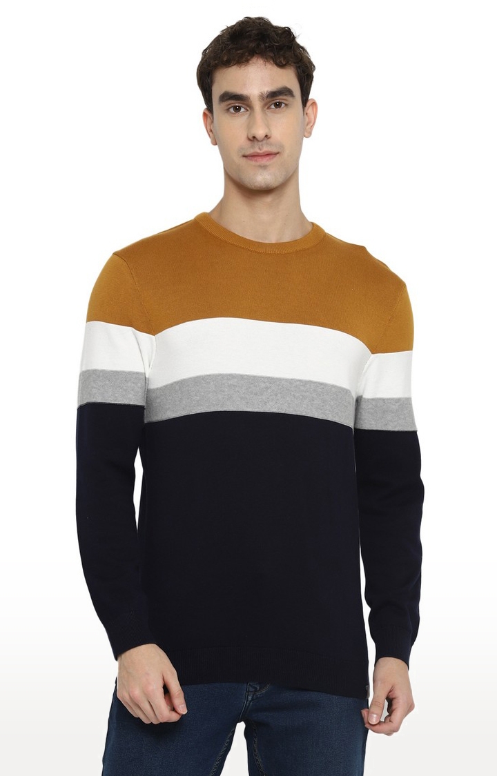 RED CHIEF | Men's Multicolour Cotton Blend Sweaters 0