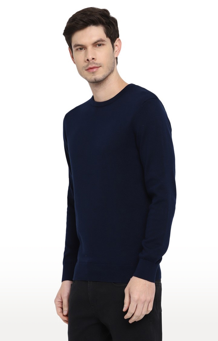 RED CHIEF | Men's Blue Cotton Sweaters 2