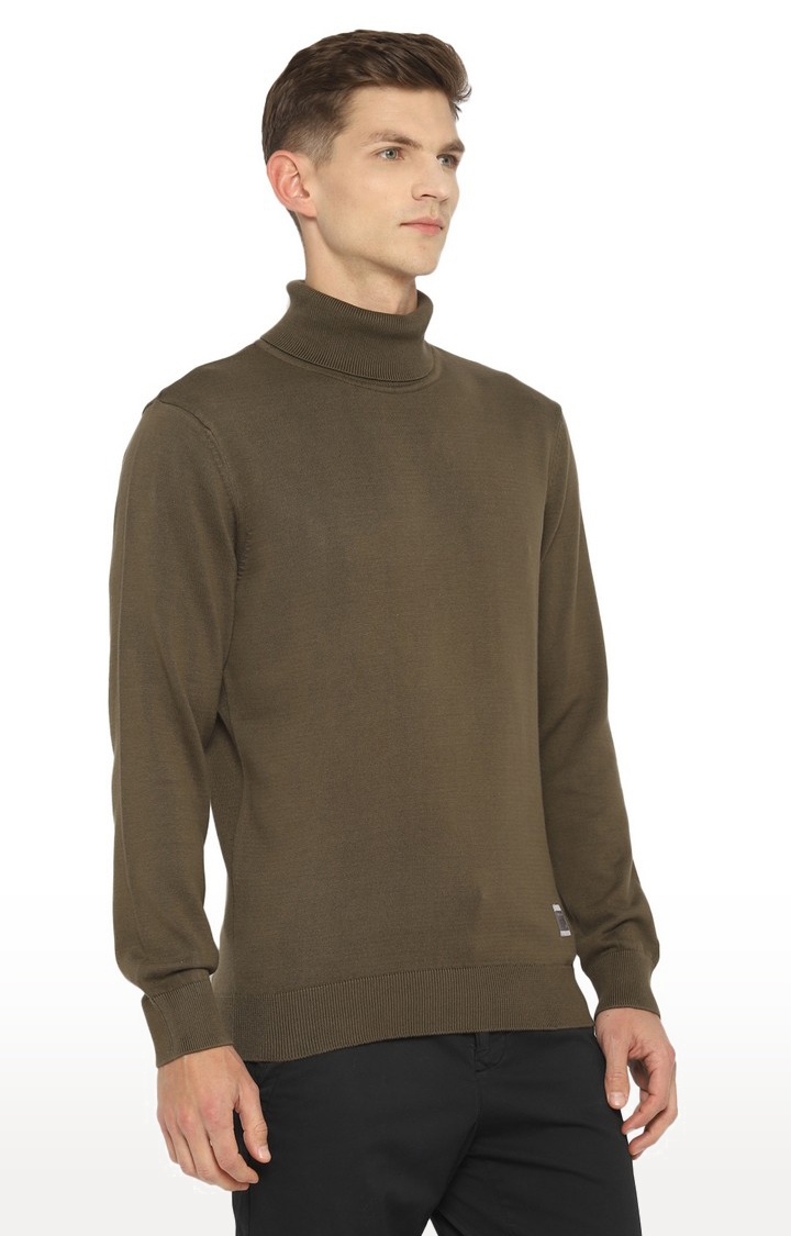RED CHIEF | Men's Green Cotton Sweaters 1