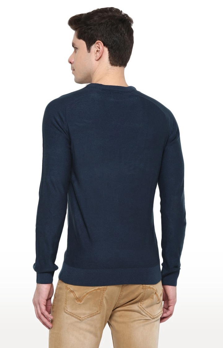 RED CHIEF | Men's Blue Cotton Blend Sweaters 3