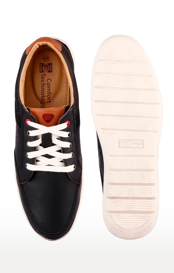 Men's Black Casual Lace-ups