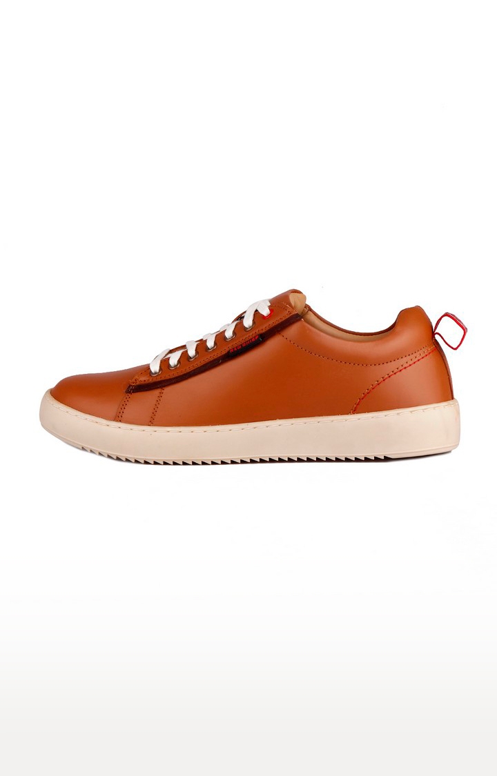 RED CHIEF | Men's Tan Leather Sneakers 2