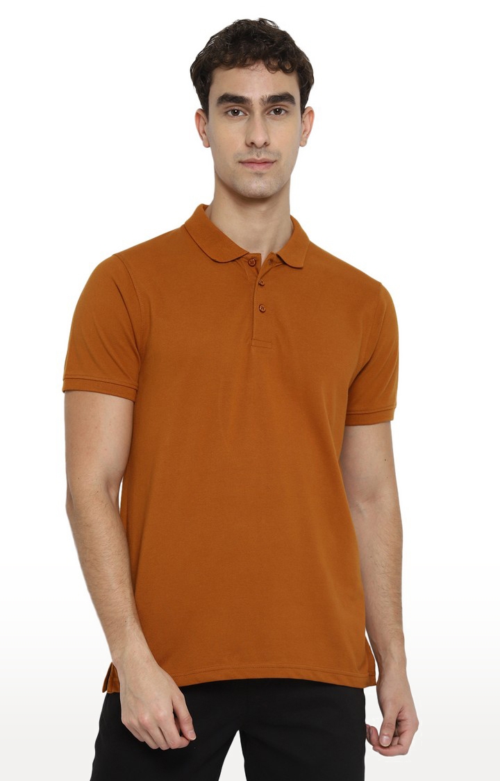 RED CHIEF | Men's Brown Cotton Blend Polos 0