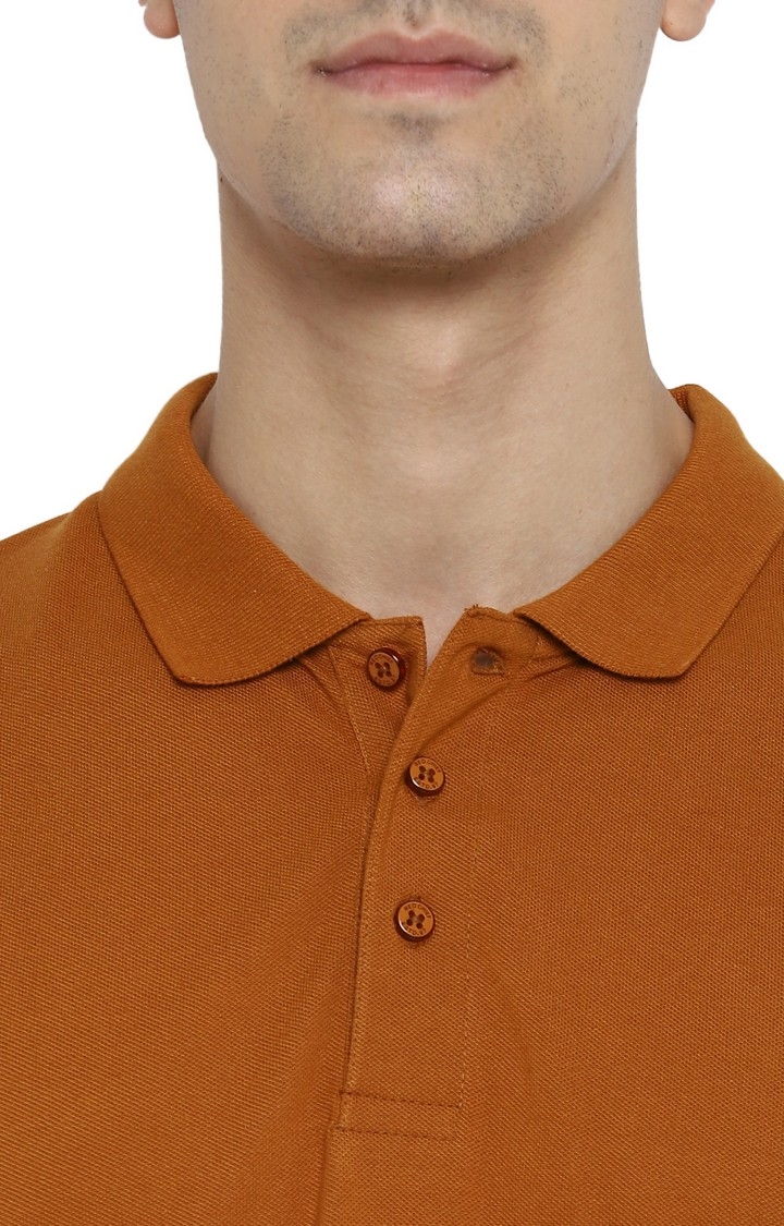 RED CHIEF | Men's Brown Cotton Blend Polos 4