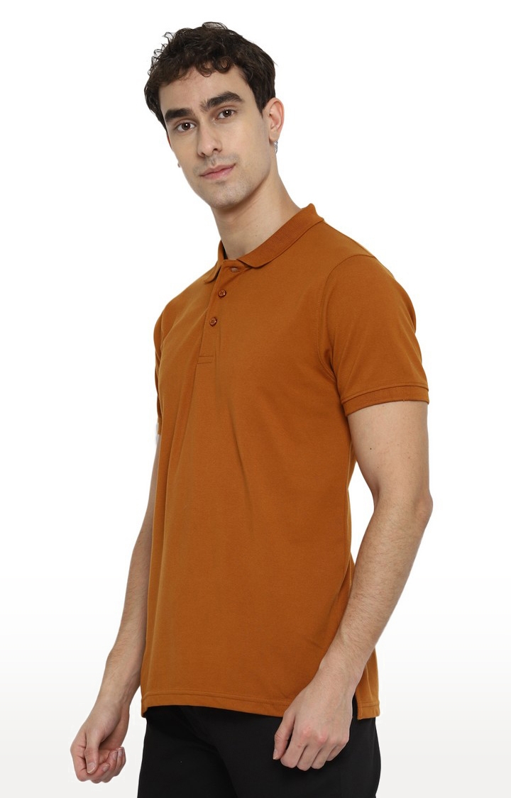 RED CHIEF | Men's Brown Cotton Blend Polos 2