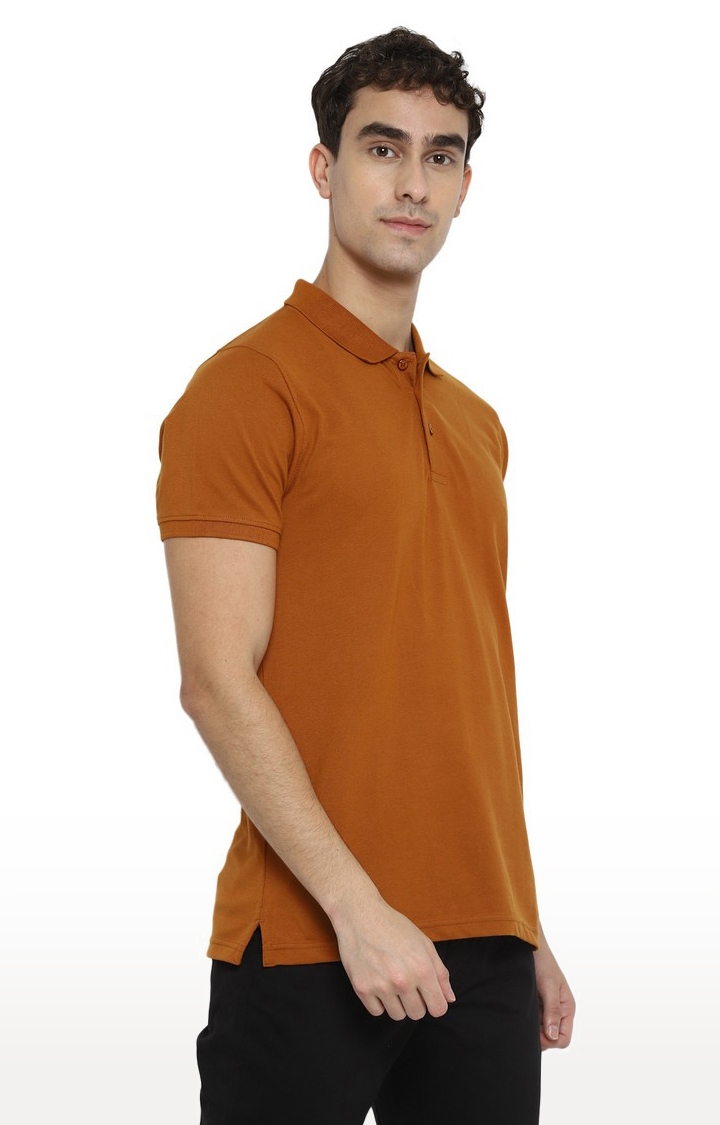 RED CHIEF | Men's Brown Cotton Blend Polos 1