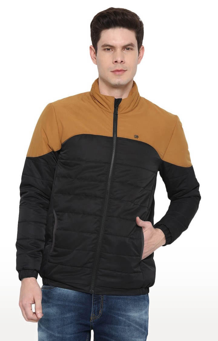 RED CHIEF | Men's Black Solid Cotton Blend Front Open Jackets 0