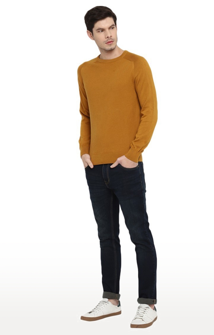 RED CHIEF | Men's Brown Cotton Blend Sweaters 1