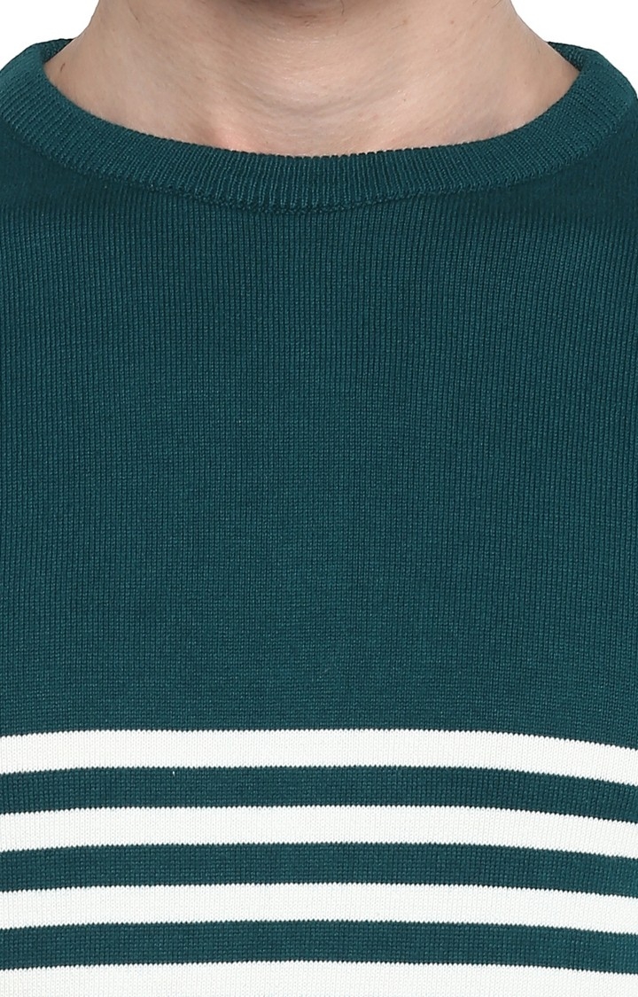 RED CHIEF | Men's Green Cotton Blend Sweaters 4