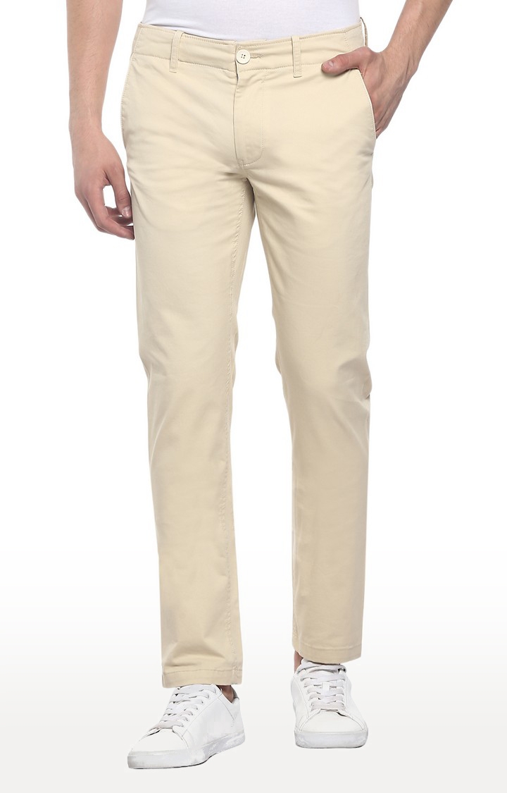 RED CHIEF | Men's White Cotton Blend Trousers 0