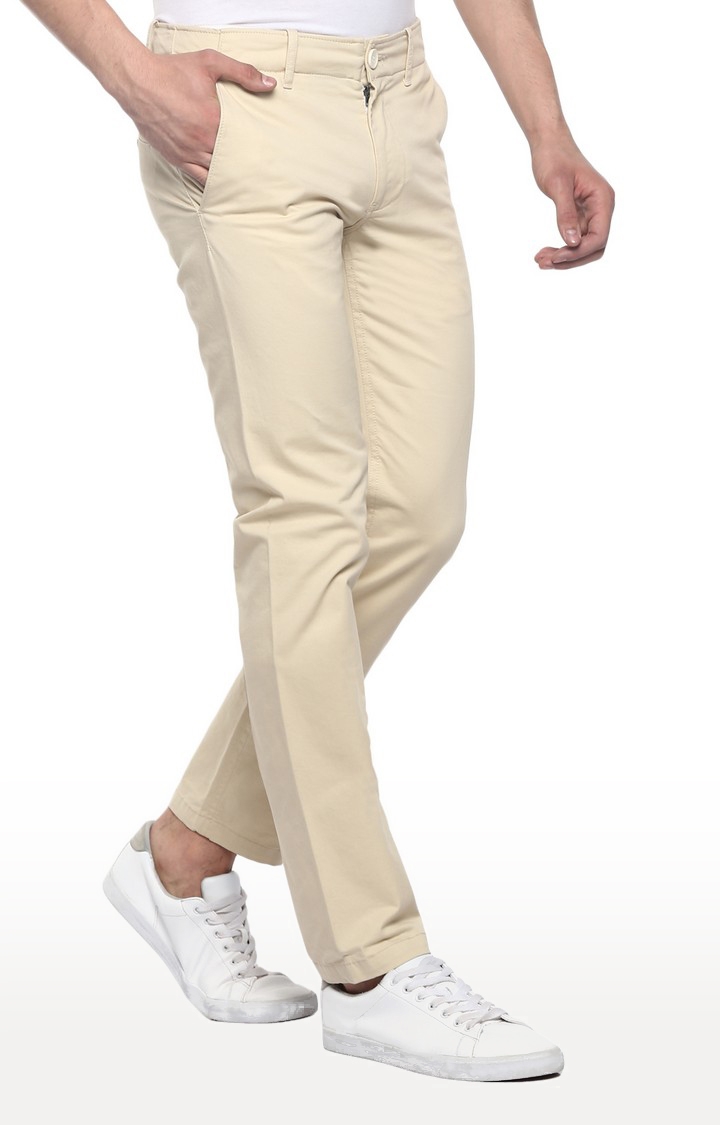RED CHIEF | Men's White Cotton Blend Trousers 1