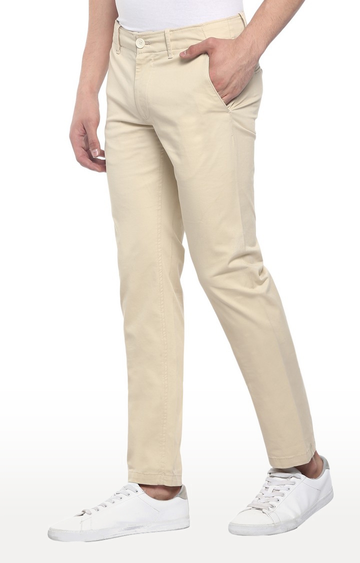 RED CHIEF | Men's White Cotton Blend Trousers 2