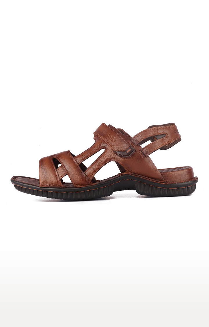 RED CHIEF | Men's Brown Leather Sandals 2