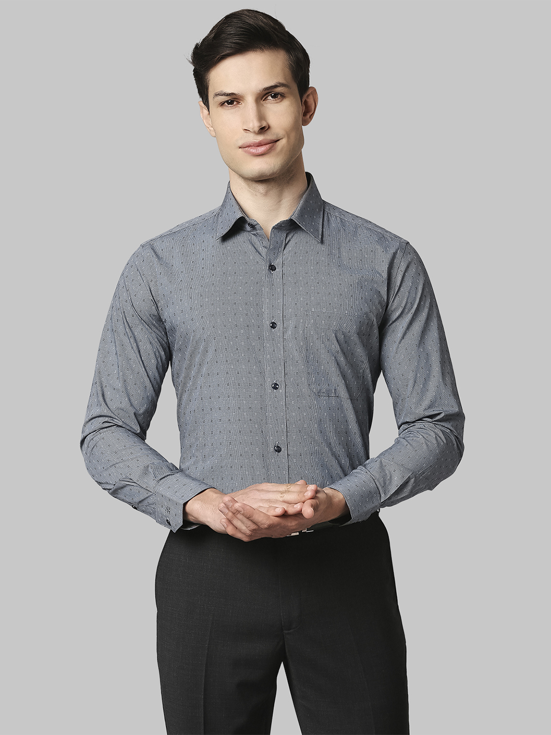 Raymond Dark Grey Formal Shirt