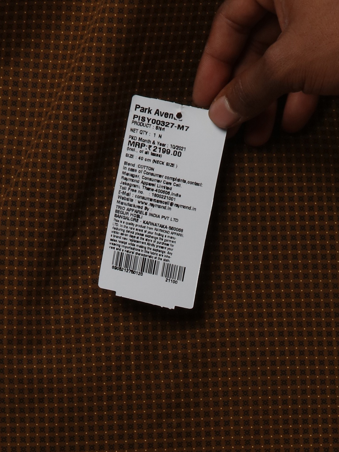 Park Avenue Red Formal Shirts For Men