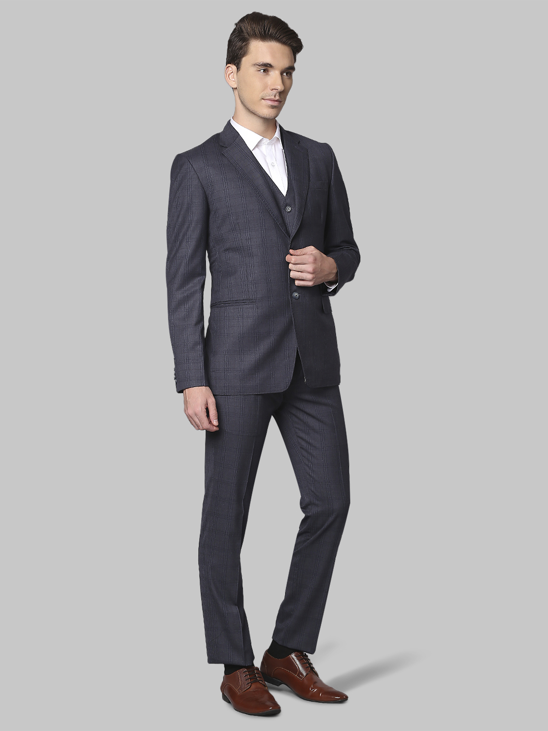 Park Avenue Grey Bandhgala