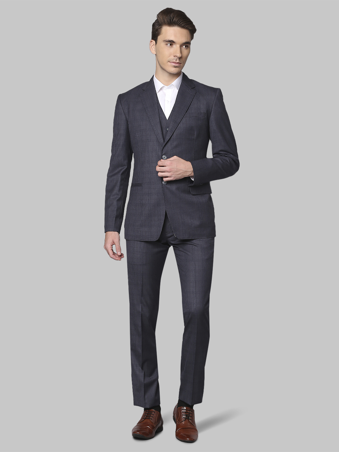 Park Avenue Grey Bandhgala