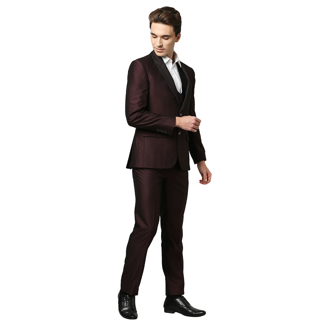 Raymond Dark Maroon Suit
