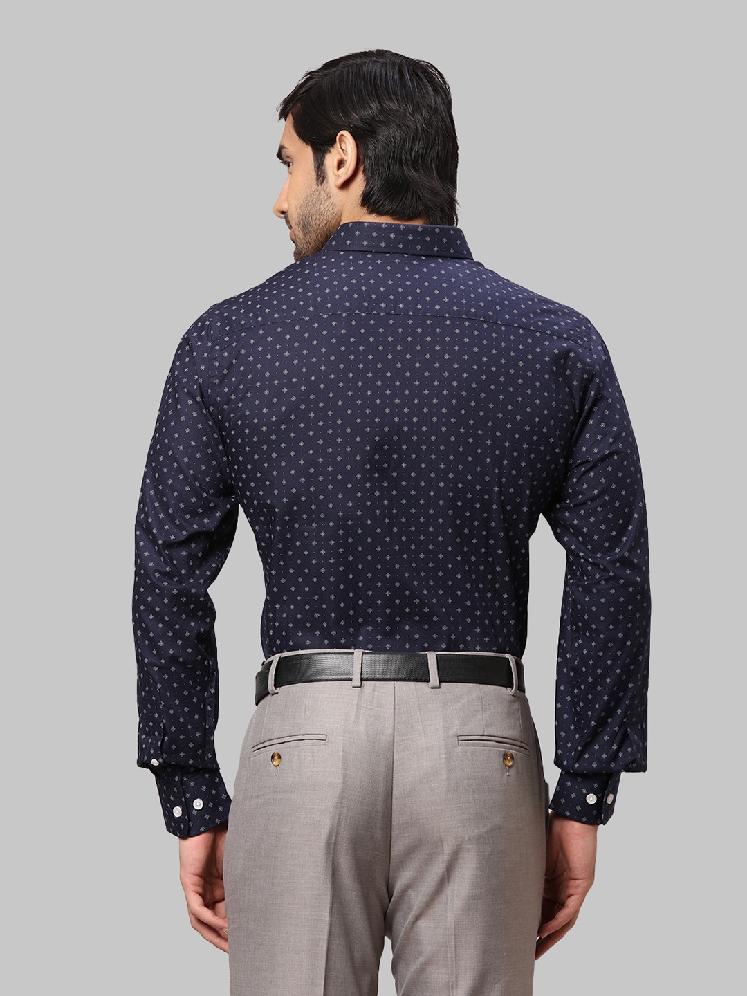 Park Avenue Men Fancy Blue Formal Shirt