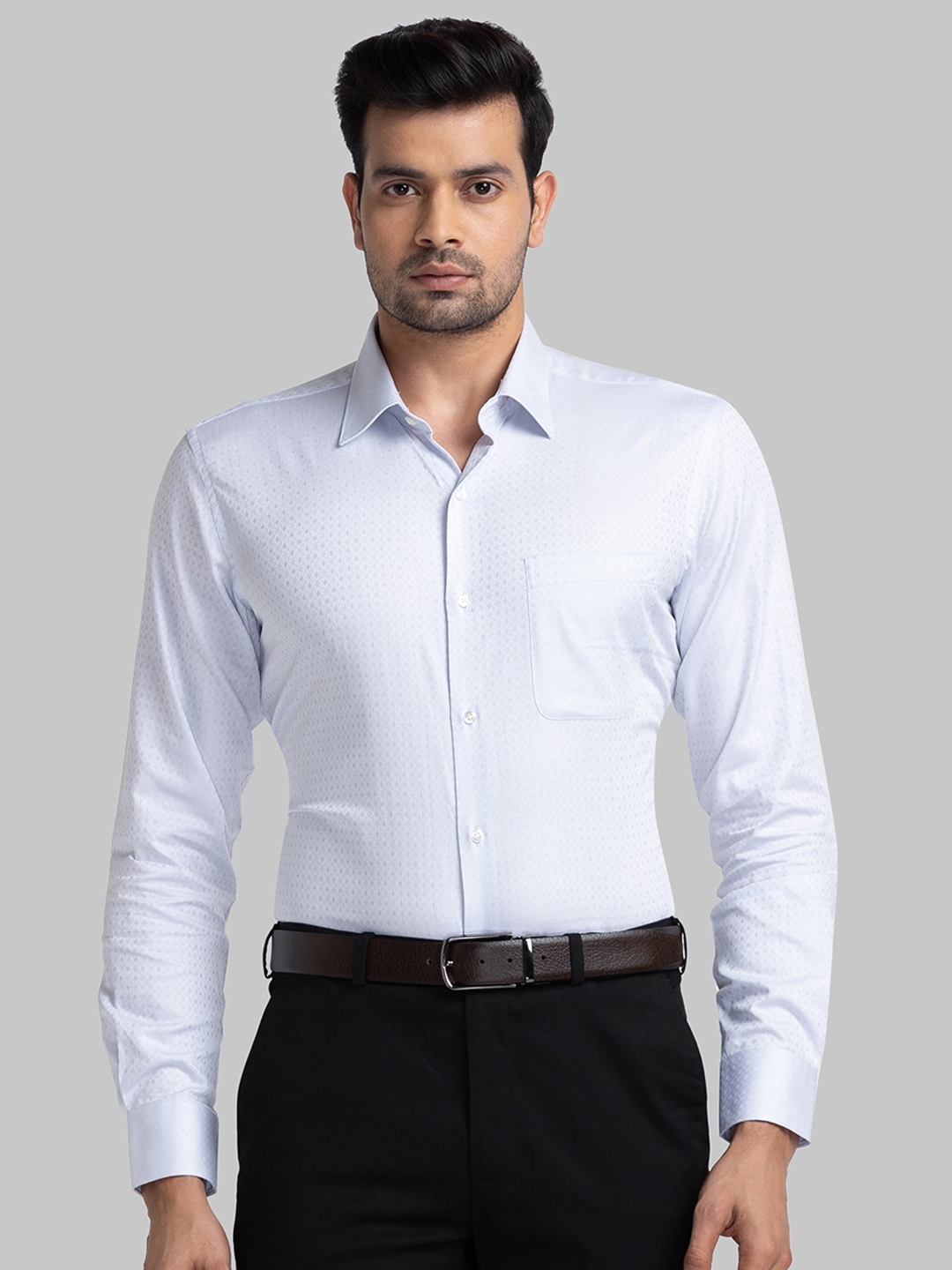 Raymond | Raymond Men Light Grey Formal Shirt 0