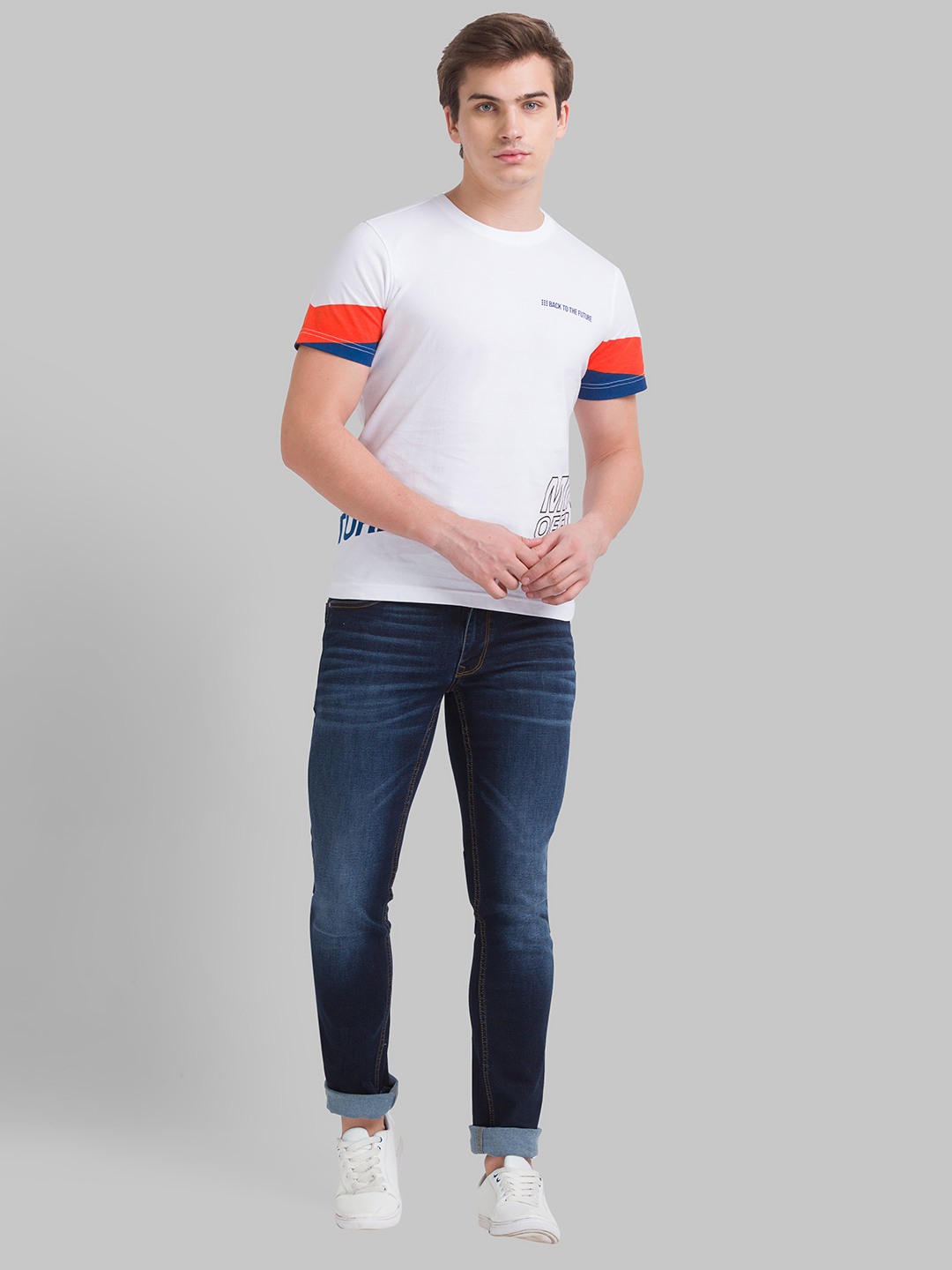 PARX White T-Shirt For Men
