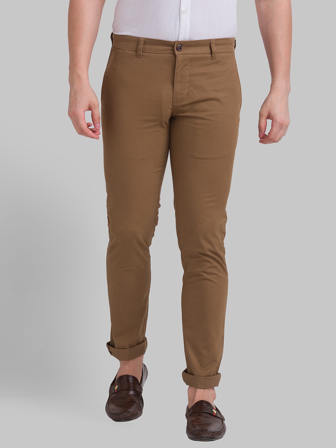 PARX Brown Formal Trouser For Men PARX