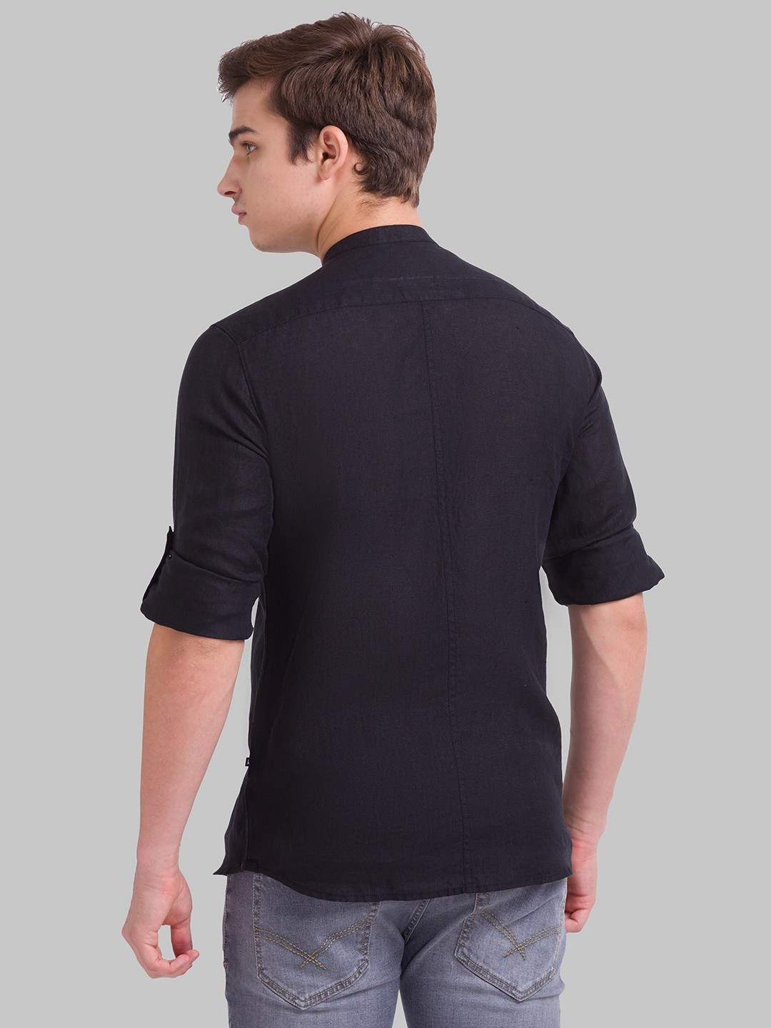 PARX Black Formal Trousers For Men