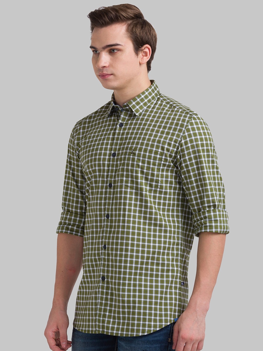 PARX | Parx Men Green Formal Shirt 1