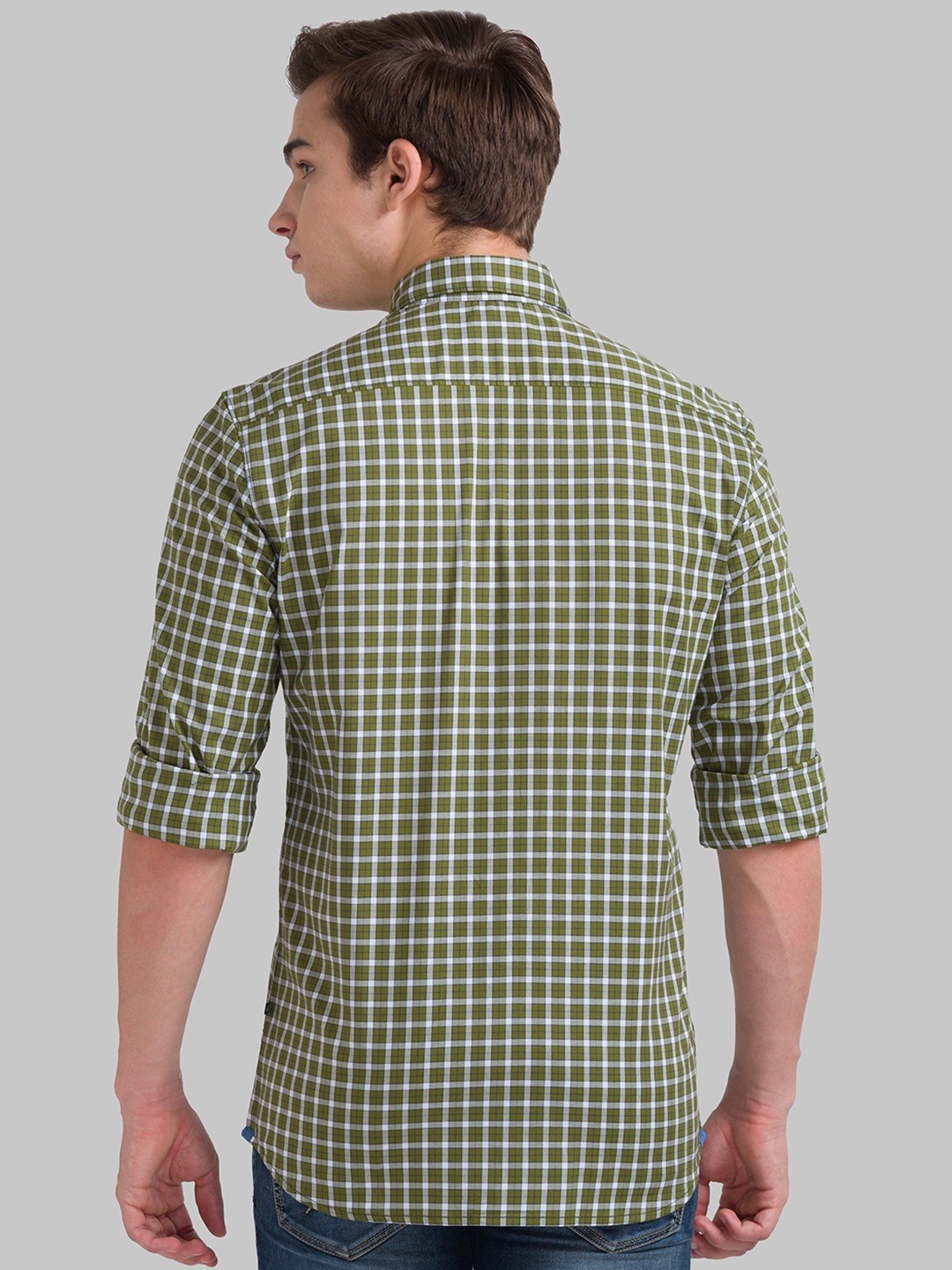 Parx Men Green Formal Shirt