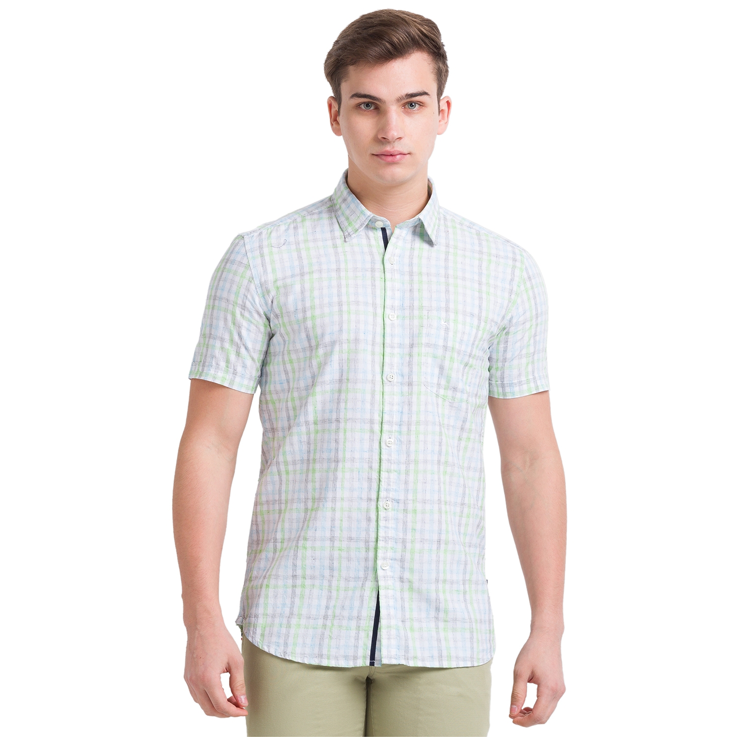 PARX | Parx Men Green Formal Shirt 0