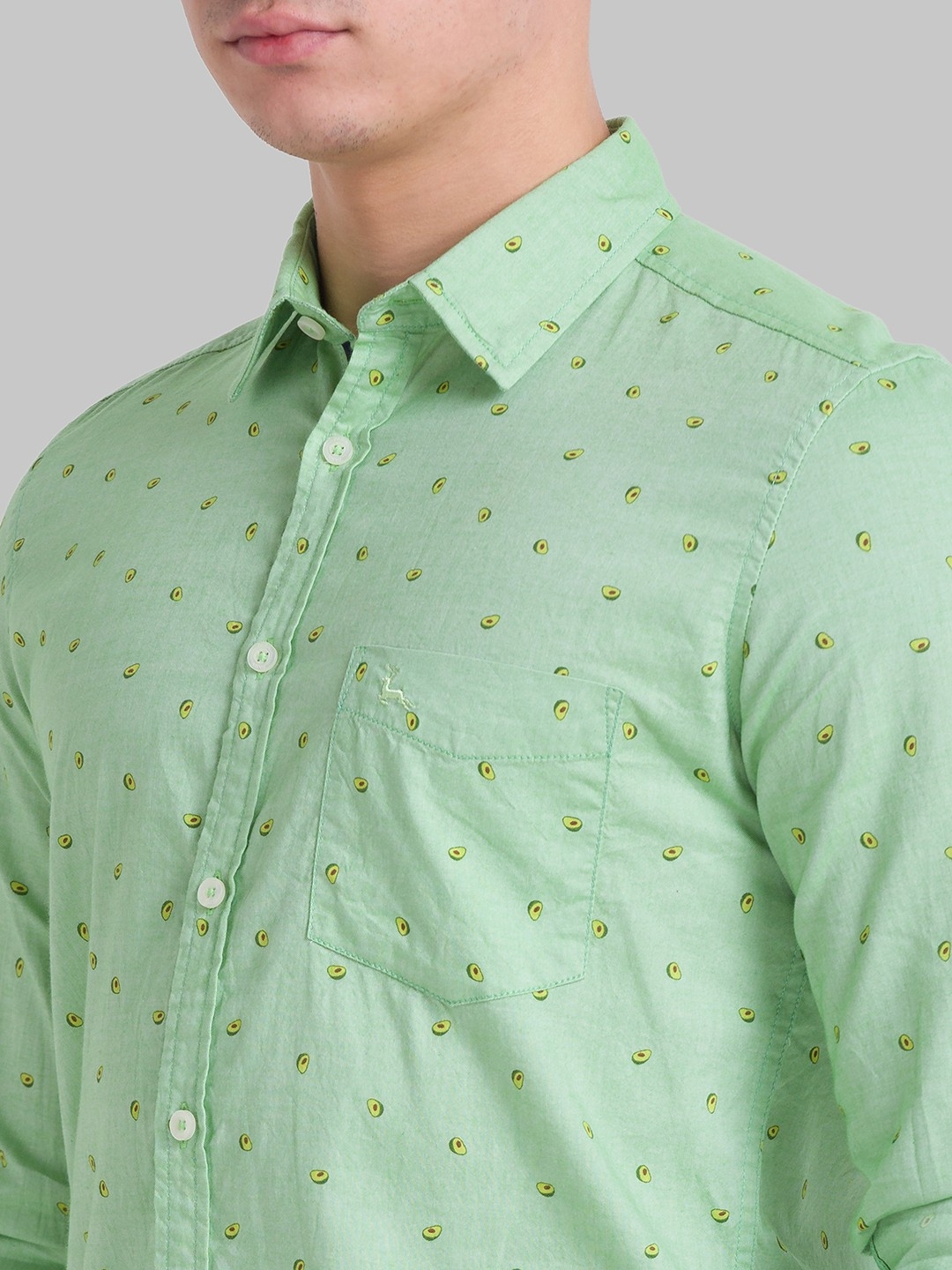 PARX | Parx Men Green Formal Shirt 4