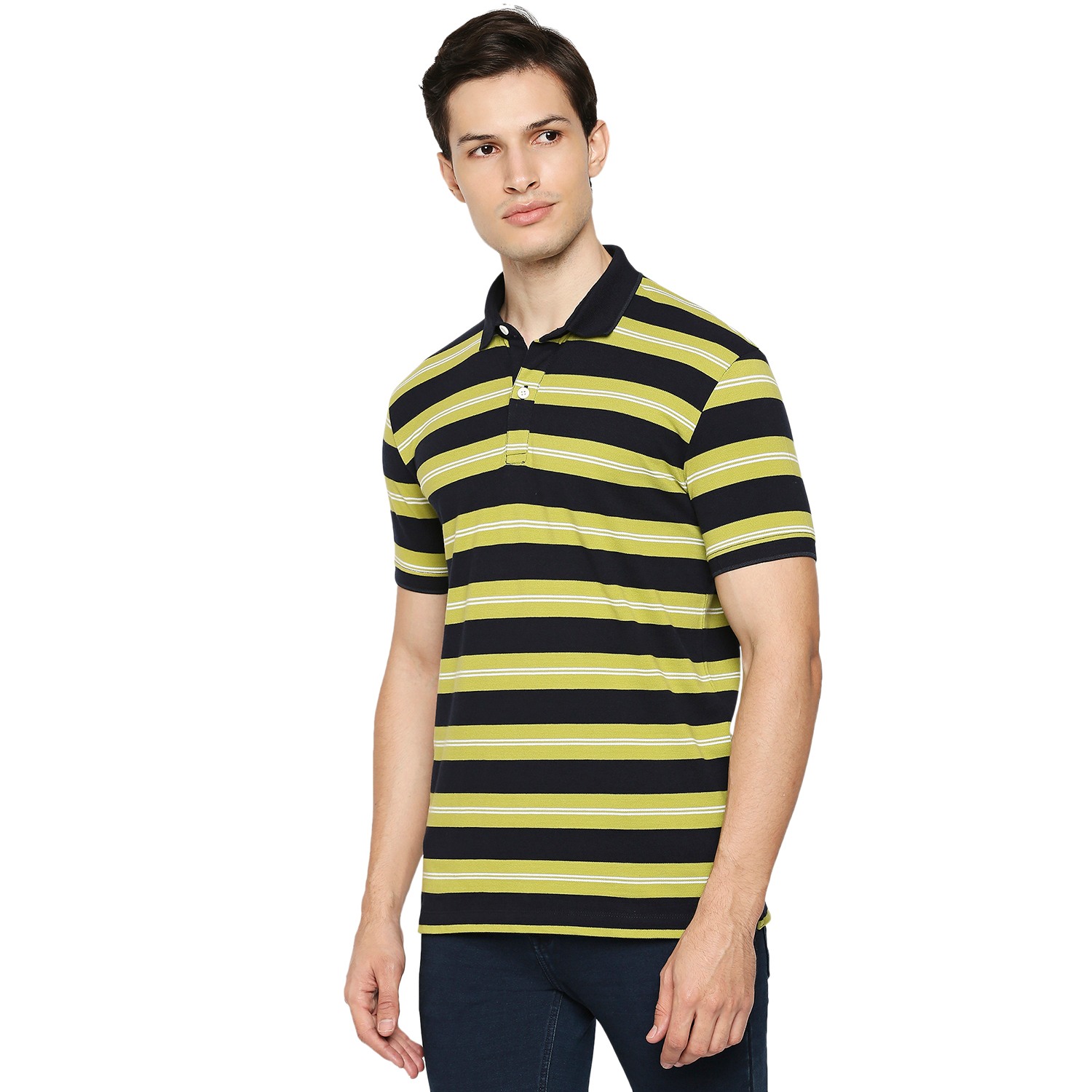 Mufti Authentic Casual Slim Fit Stripe Pique T-Shirt