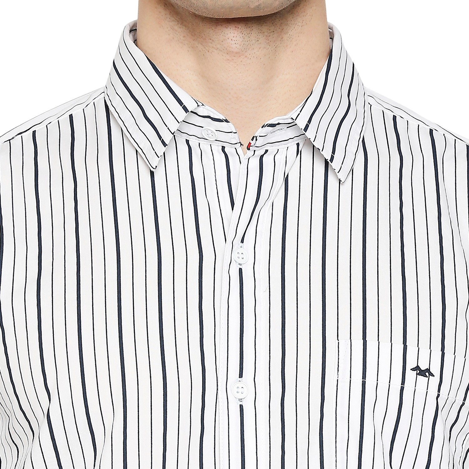 Slim Fit Stripe Urban Casual Shirt