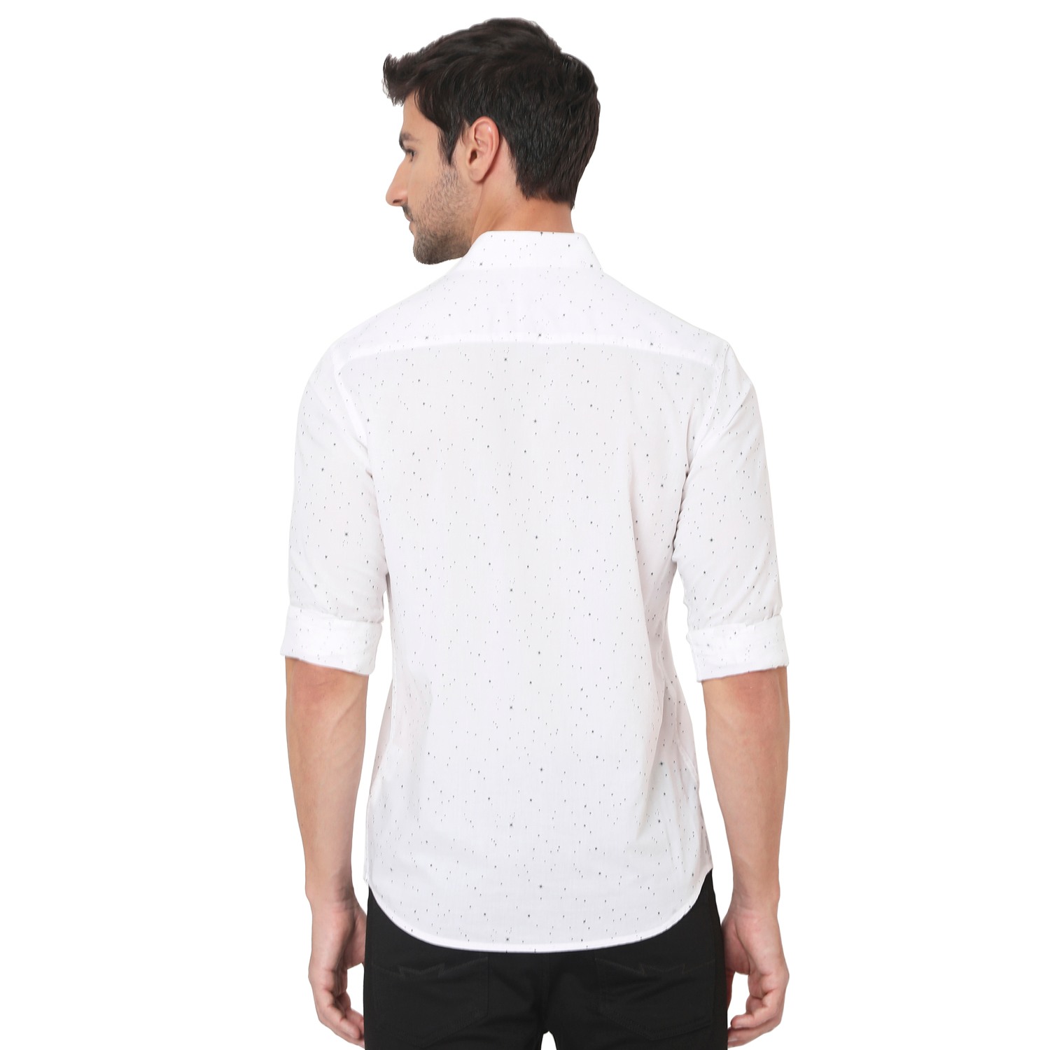 Slim Fit Print Urban Casual Shirt