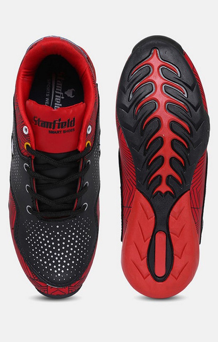 Sf Fusion Men's Lace-Up Shoe Red & Black