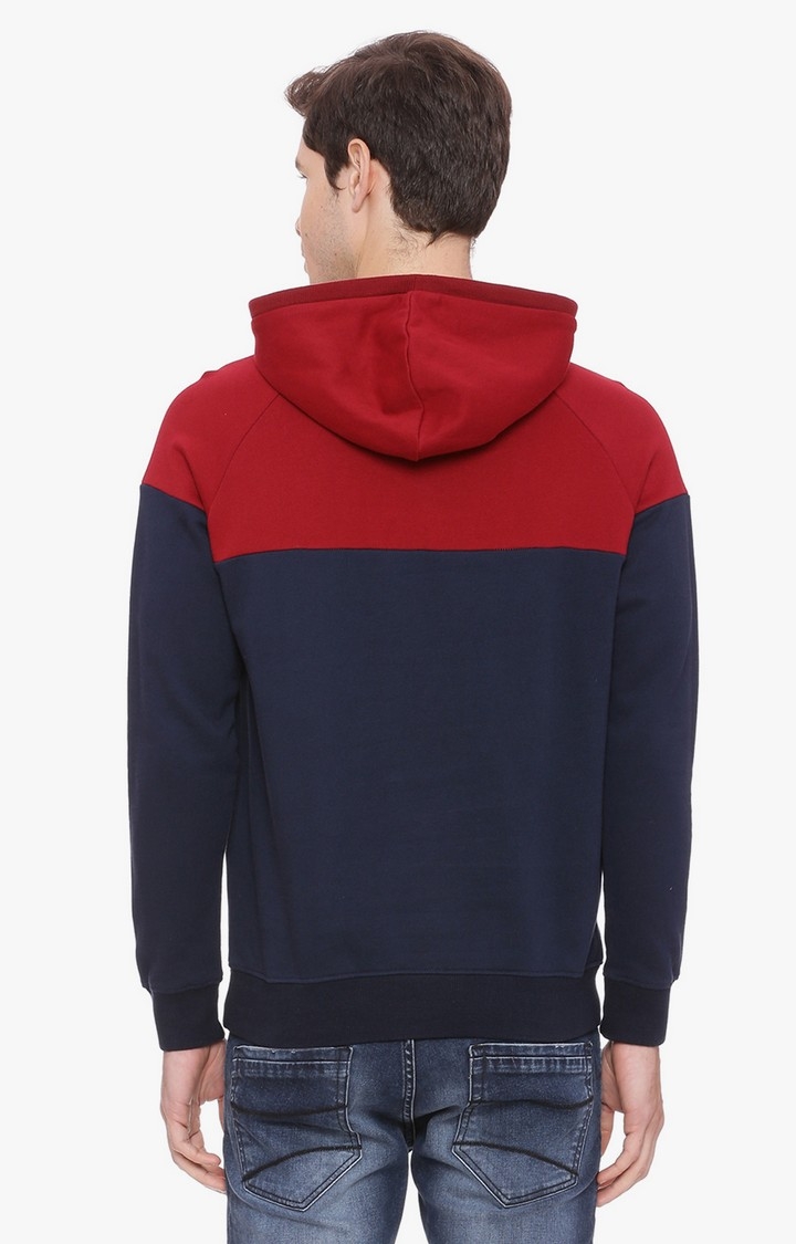 Basics | Men's Red Cotton Printed SweatShirt 3