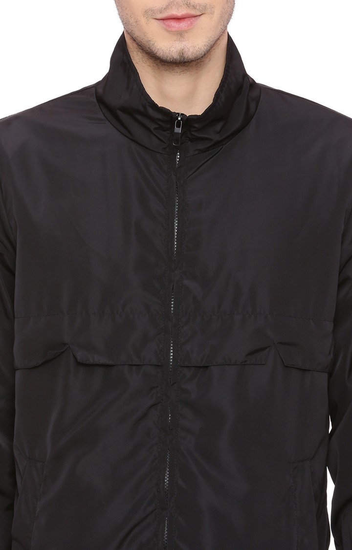 Basics | Men's Black Polyester Solid Waistcoats 4