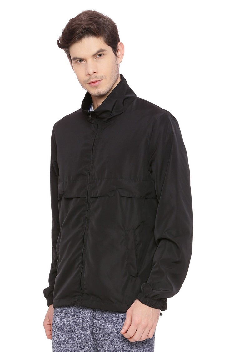 Basics | Men's Black Polyester Solid Waistcoats 2