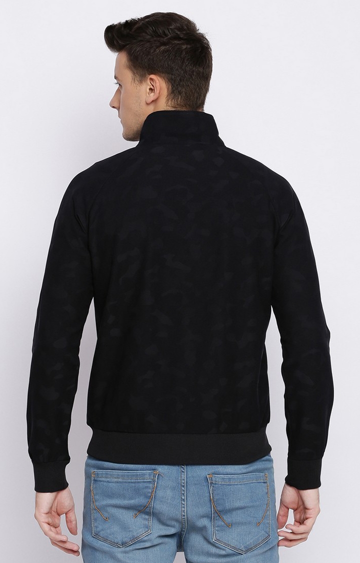 Basics | Men's Blue Cotton Solid Leather Jackets 1
