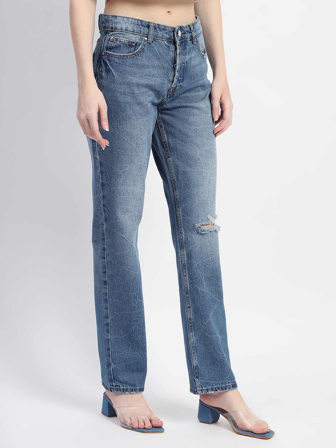 MADAME LADIES WESTERN JEANS M3S24116 003 BLUE