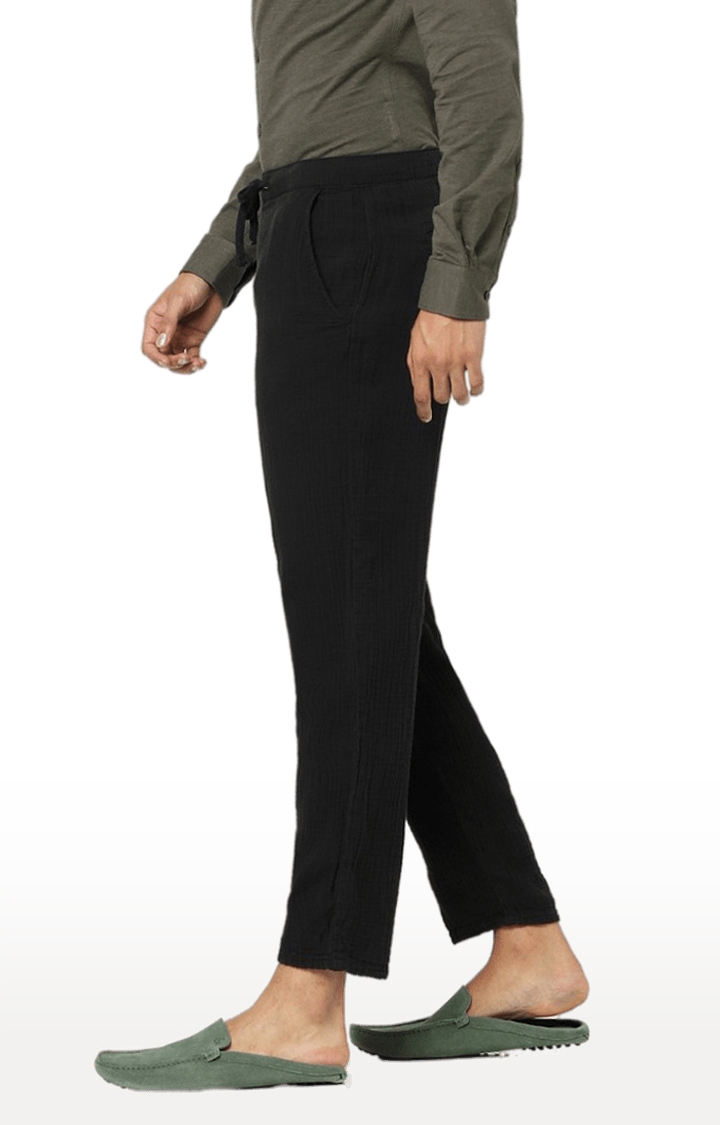 Buy Women Black Regular Fit Solid Casual Casual Pants Online - 232026 |  Allen Solly