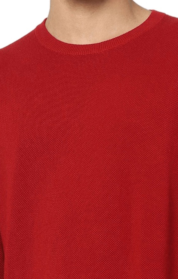 celio | Men's Red Printed Sweaters 5